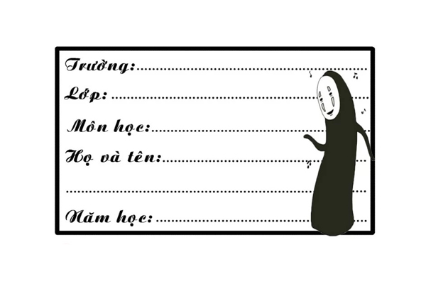 mau nhan vo den trang cute